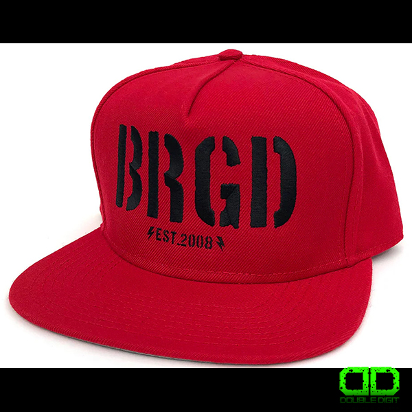 BASS BRIGADE SKELETON BRGD SNAPBACK (RED/BLACK)